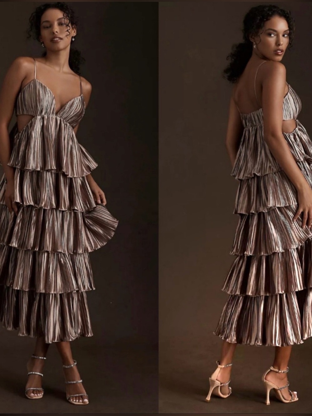 BHLDN Carly Cushnie Pleated Dress